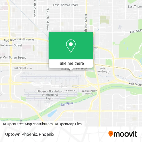 Uptown Phoenix map