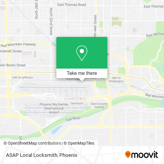 ASAP Local Locksmith map