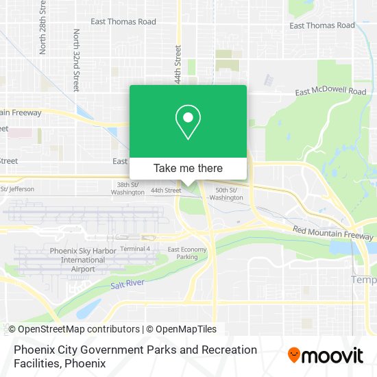 Mapa de Phoenix City Government Parks and Recreation Facilities