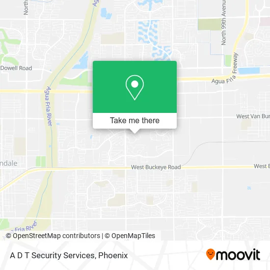 A D T Security Services map