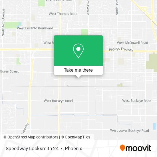 Speedway Locksmith 24 7 map