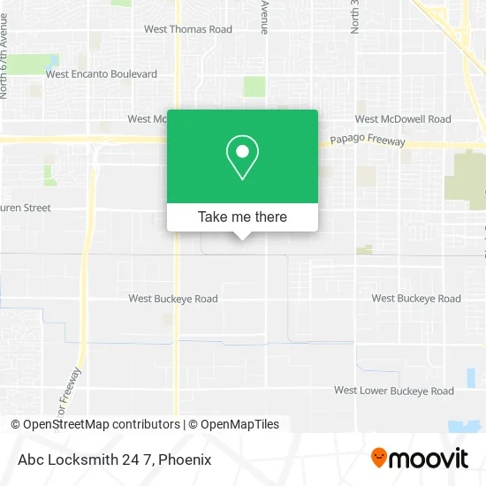 Abc Locksmith 24 7 map