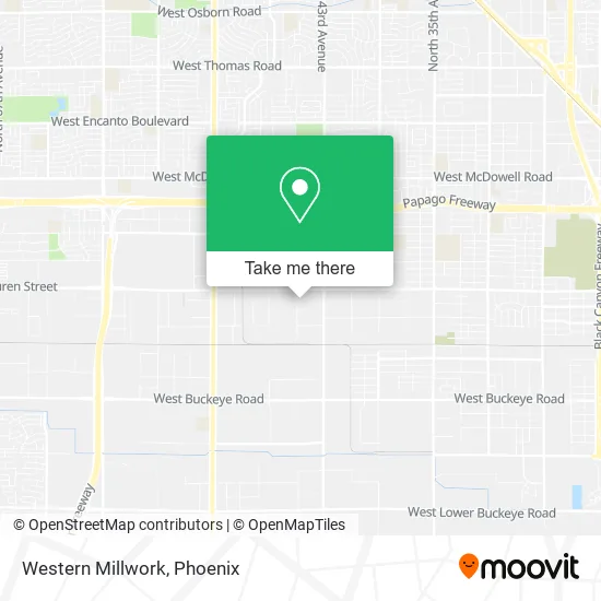 Western Millwork map
