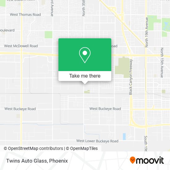 Twins Auto Glass map