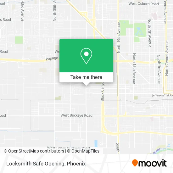Locksmith Safe Opening map