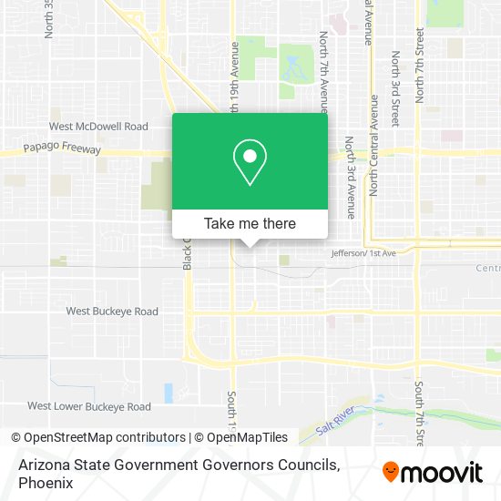 Arizona State Government Governors Councils map