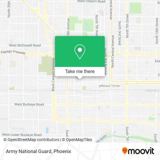 Army National Guard map