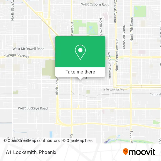 A1 Locksmith map