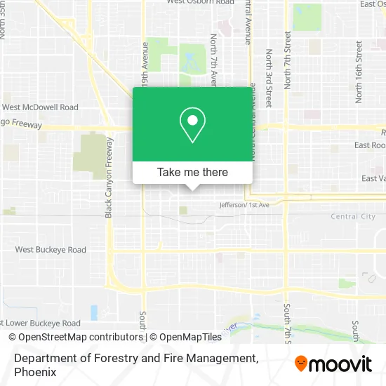 Department of Forestry and Fire Management map