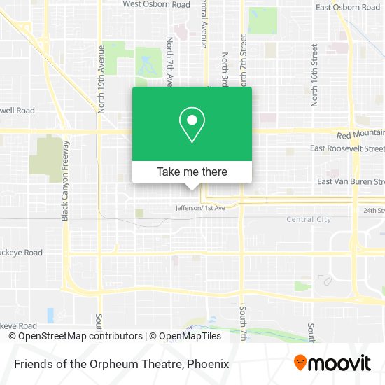 Friends of the Orpheum Theatre map