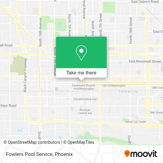 Fowlers Pool Service map