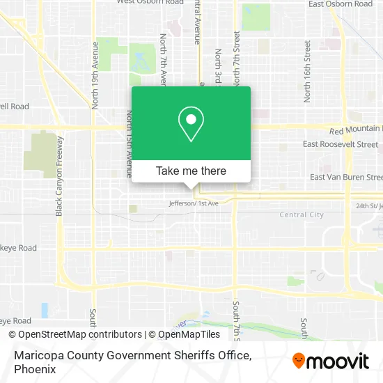 Mapa de Maricopa County Government Sheriffs Office