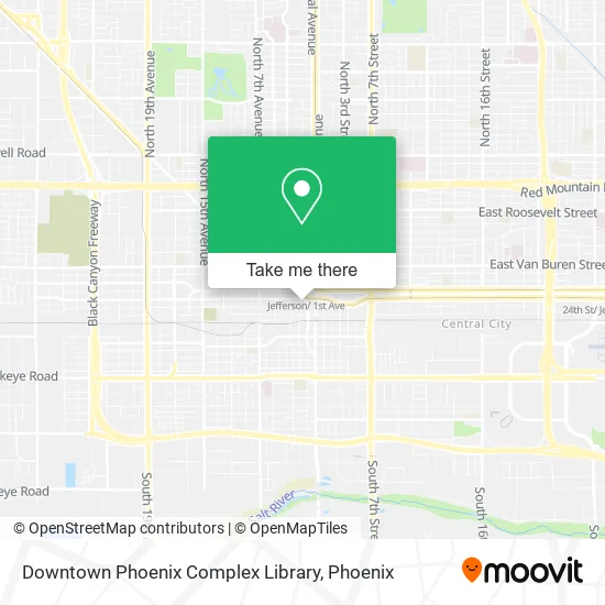 Downtown Phoenix Complex Library map