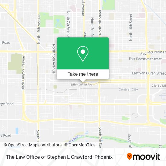 Mapa de The Law Office of Stephen L Crawford