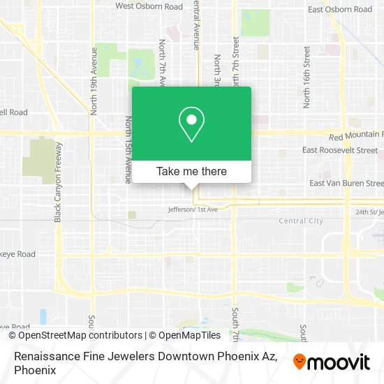 Renaissance Fine Jewelers Downtown Phoenix Az map