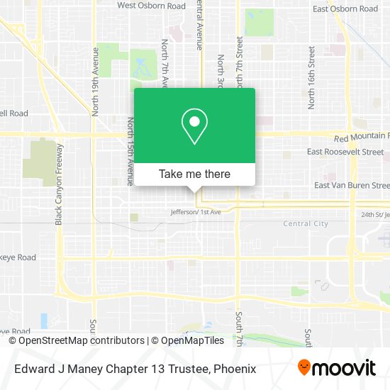 Mapa de Edward J Maney Chapter 13 Trustee