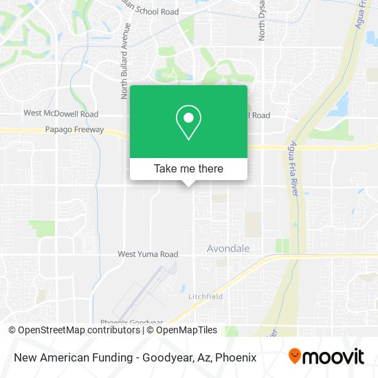 Mapa de New American Funding - Goodyear, Az