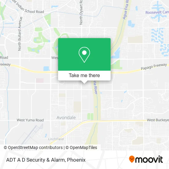 ADT A D Security & Alarm map