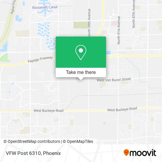 Mapa de VFW Post 6310