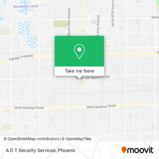 A D T Security Services map