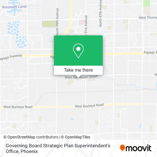 Governing Board Strategic Plan Superintendent's Office map