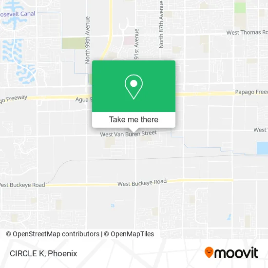 CIRCLE K map