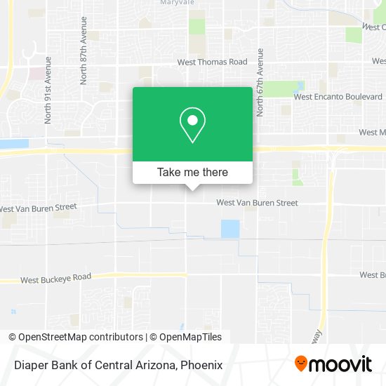 Diaper Bank of Central Arizona map