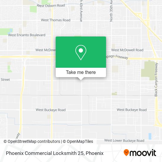 Mapa de Phoenix Commercial Locksmith 25