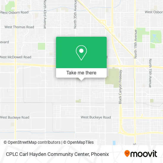 CPLC Carl Hayden Community Center map