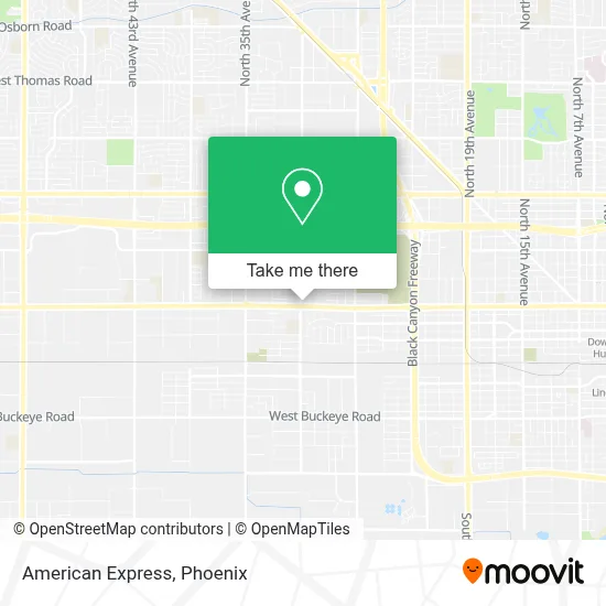 American Express map