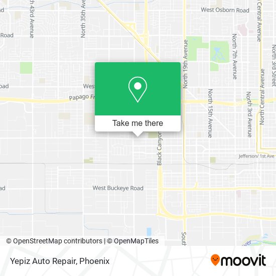 Yepiz Auto Repair map