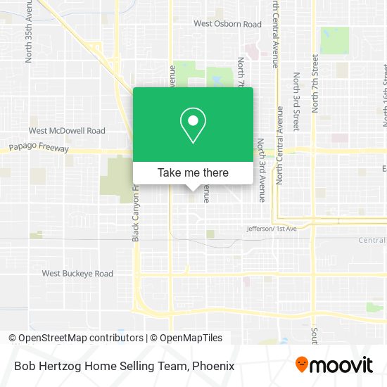 Bob Hertzog Home Selling Team map