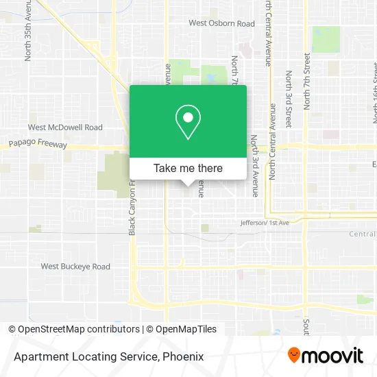 Apartment Locating Service map