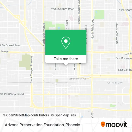 Arizona Preservation Foundation map