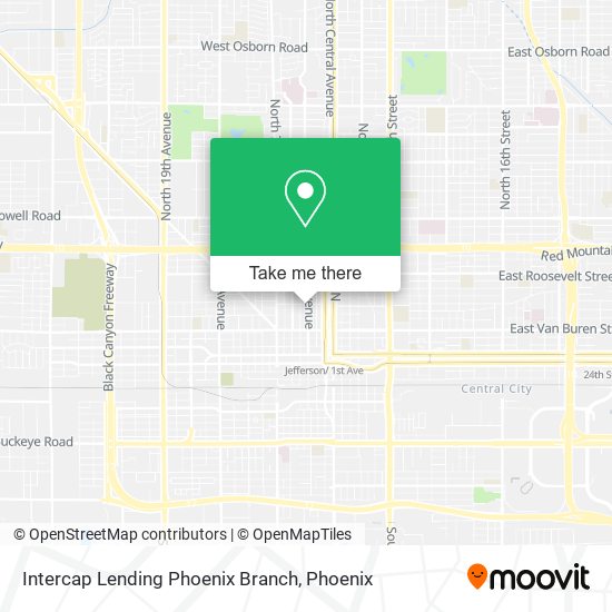 Intercap Lending Phoenix Branch map