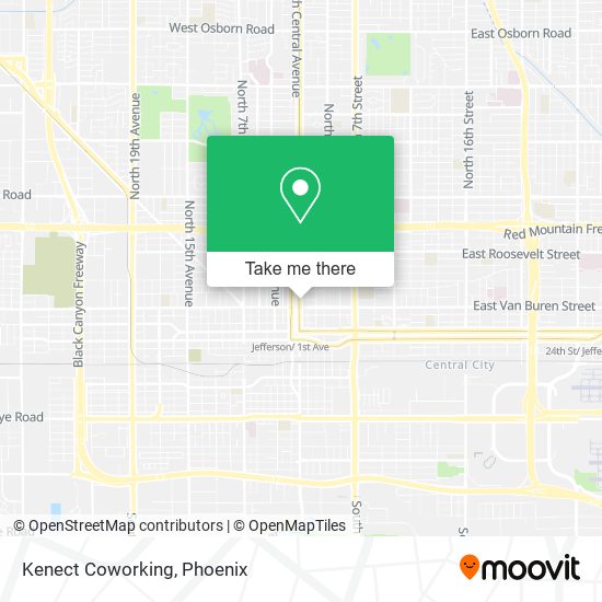 Kenect Coworking map