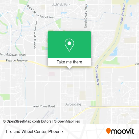 Tire and Wheel Center map