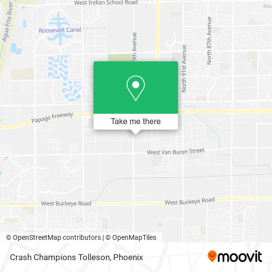 Crash Champions Tolleson map