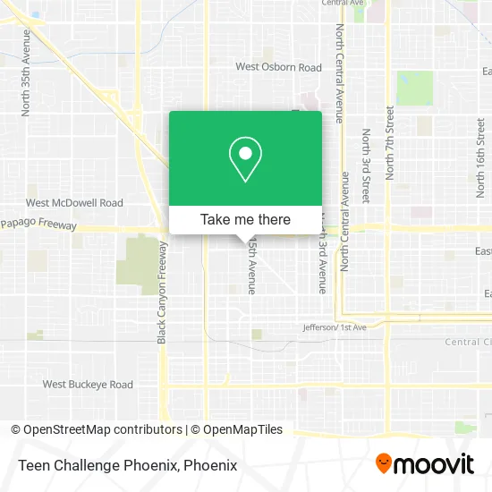 Teen Challenge Phoenix map