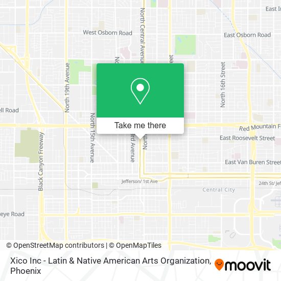 Xico Inc - Latin & Native American Arts Organization map