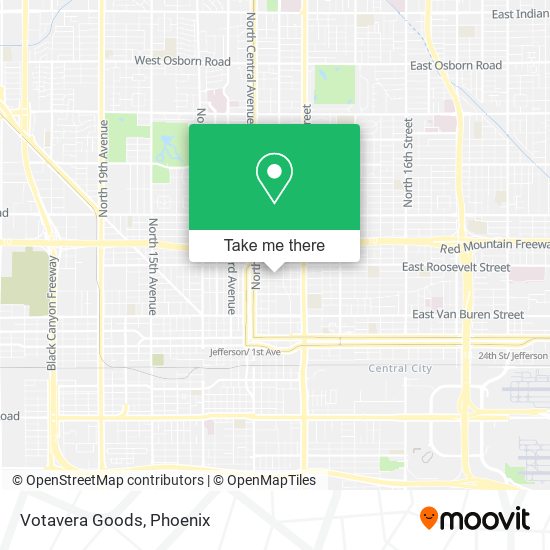 Mapa de Votavera Goods