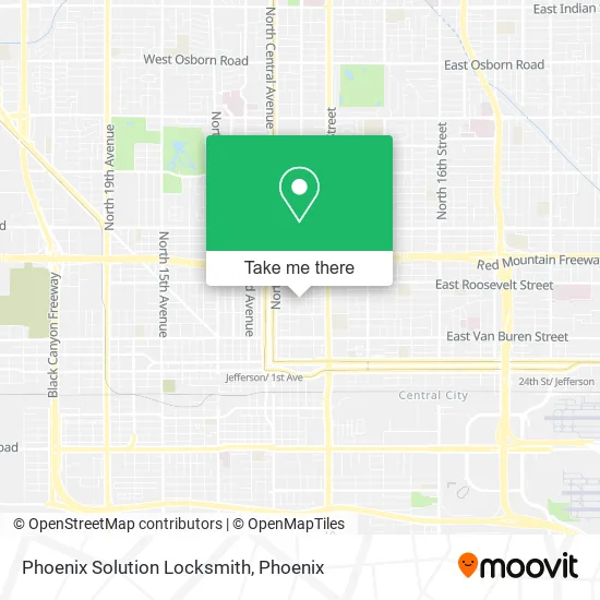 Phoenix Solution Locksmith map