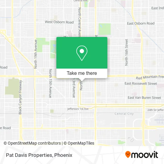 Pat Davis Properties map