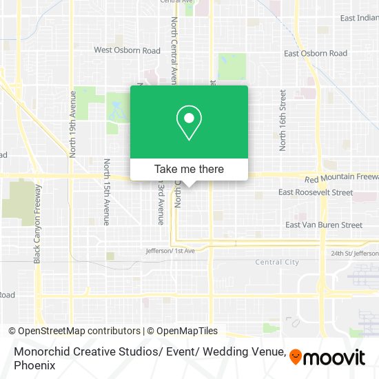 Monorchid Creative Studios/ Event/ Wedding Venue map