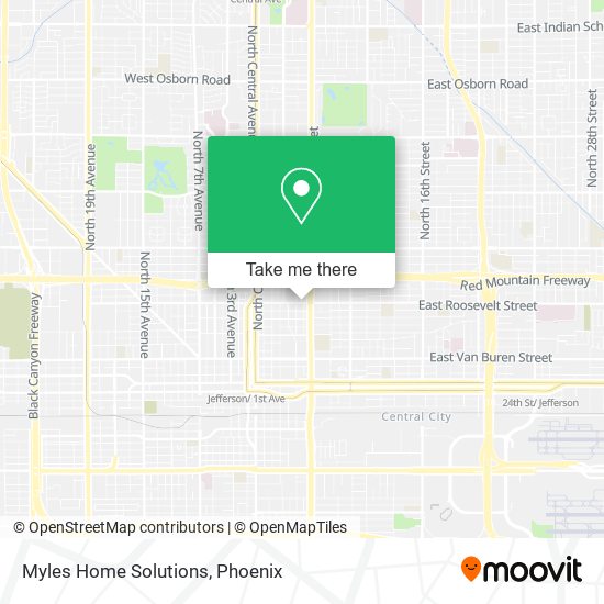 Myles Home Solutions map