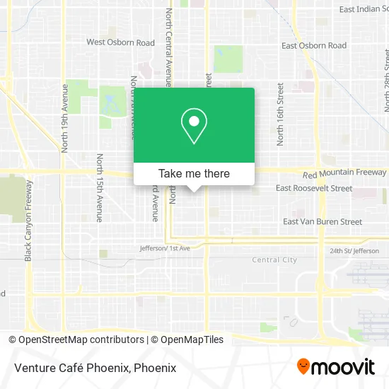 Mapa de Venture Café Phoenix