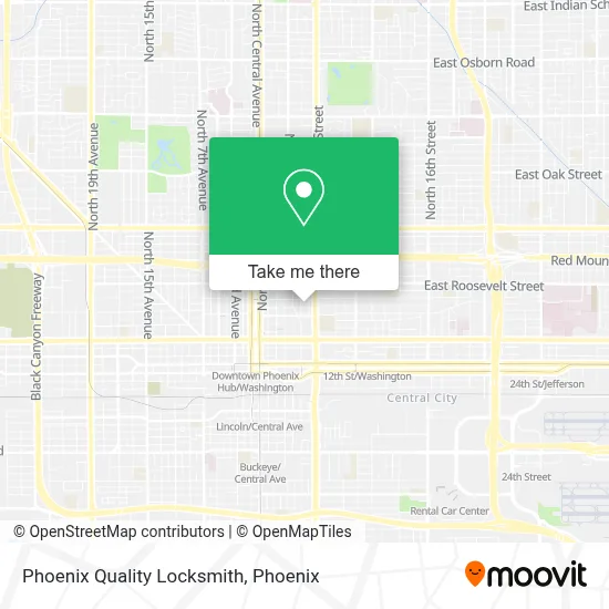 Phoenix Quality Locksmith map