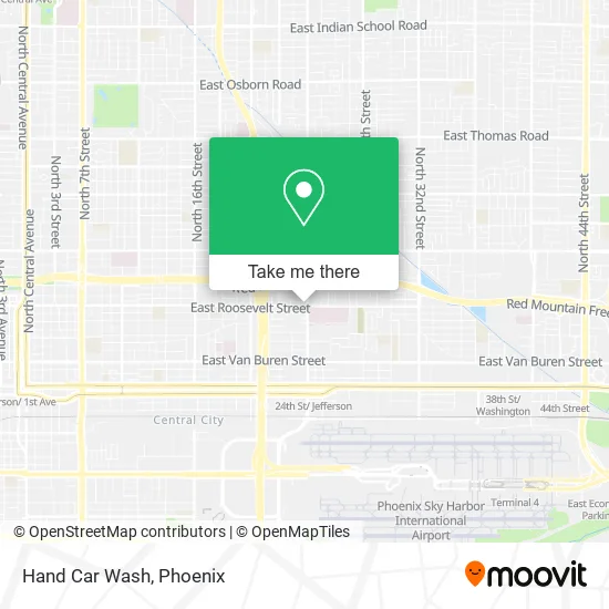 Hand Car Wash map
