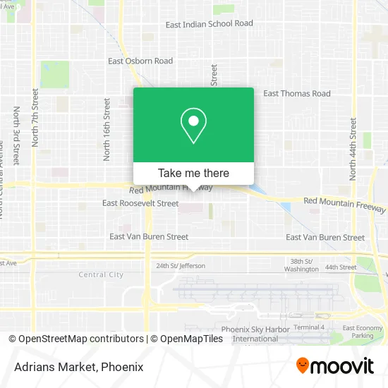Adrians Market map