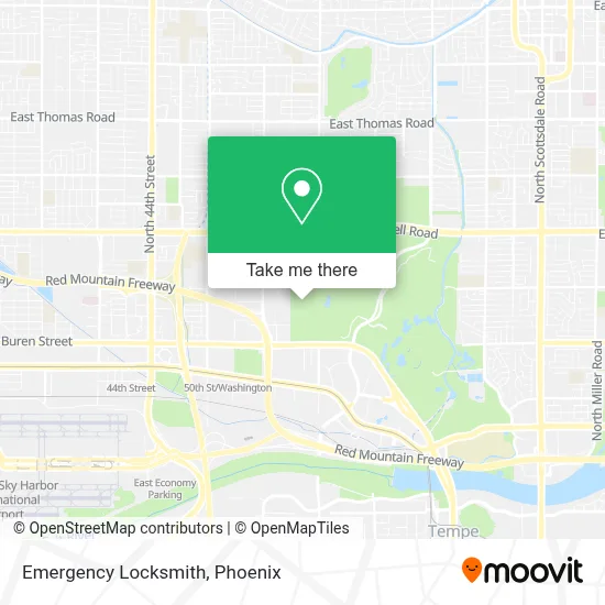 Emergency Locksmith map